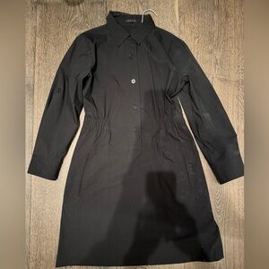 Theory Black Shirt Dress with Pockets in Size S